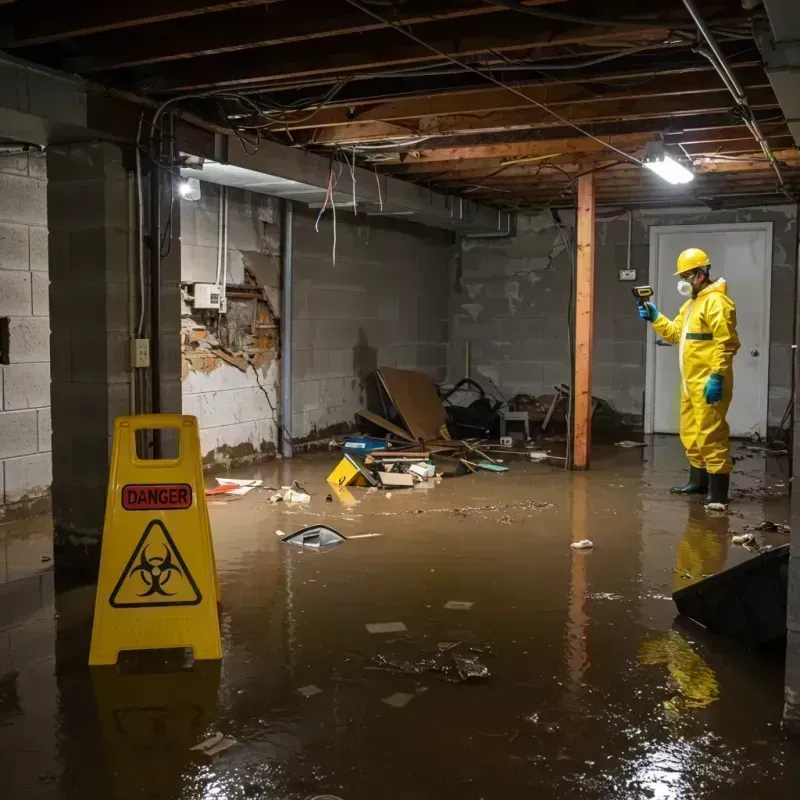 Flooded Basement Electrical Hazard in Deer Park, IL Property